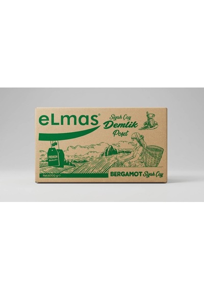 Elmas Çay Demlik Poşet Çay Bergomatlı 30 Gr X 200 Adet 6 Kg Koli