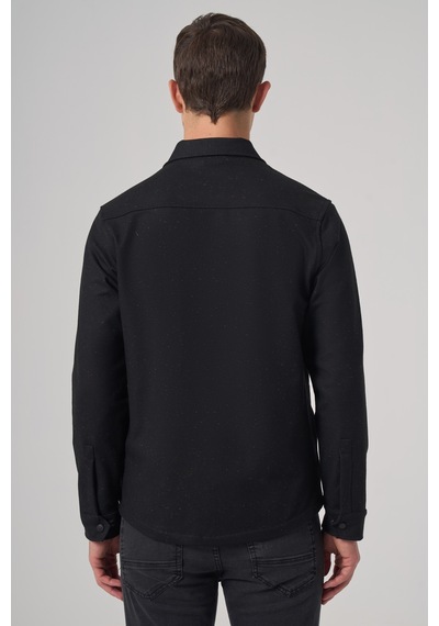 Morven Erkek Siyah Poliviskon Trend Düz Dynamic Fit Worker Gömlek Ceket 26ks022008001 Siyah Morven Erkek Siyah Poliviskon Trend Düz Dynamic Fit Worker Gömlek Ceket 26ks022008001 Siyah