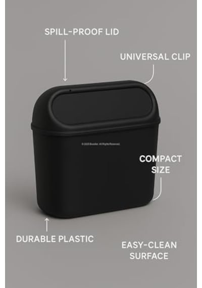 Busstier Araç İçi Çöp Kovası, Mini Otomobil Çöp Kutusu, Klipsli Ve Kancalı Tasarım, Kol Dayama Veya Koltuk Arkasına Takılabilir, Siyah Plastik Araba Çop Kabı, Dökülme Önleyici Kapaklı 6998 Busstier Araç İçi Çöp Kovası, Mini Otomobil Çöp Kutusu, Klipsli Ve Kancalı Tasarım, Kol Dayama Veya Koltuk Arkasına Takılabilir, Siyah Plastik Araba Çop Kabı, Dökülme Önleyici Kapaklı 6998