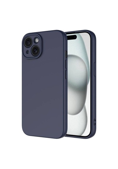 Apple Uyumlu iPhone 15 Plus Kılıf Zore Mara Lansman Kapak Lacivert