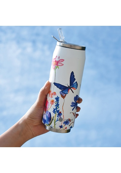 Les Artistes Paris Isı Yalıtımlı Kutu Çelik Termos 500ml Floral Butterfly Çok Renkli