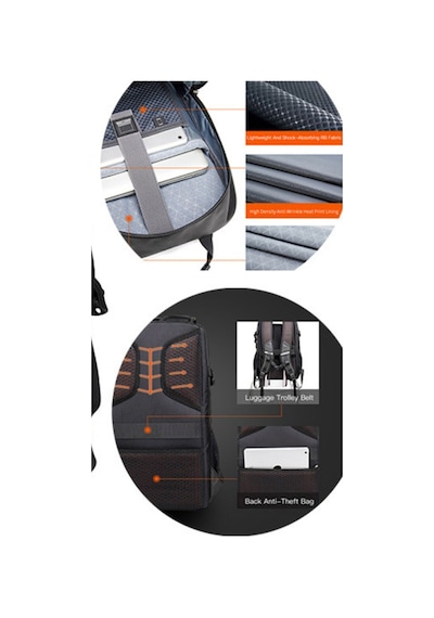 Arctic Hunter B00387 Turuncu Sırt Çantası Yeşil