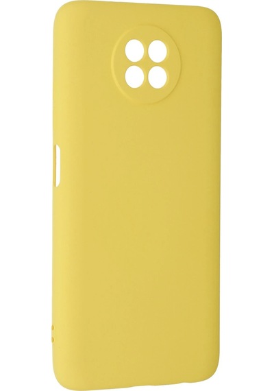 Cosmotex Newface Xiaomi Redmi Note 9 5g Kılıf Nano İçi Kadife Silikon - Sarı