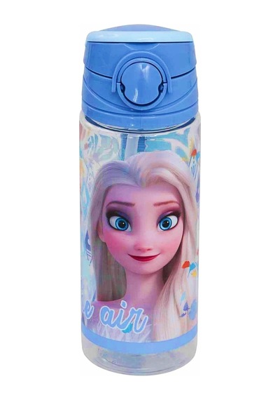 Frozen Lisanslı Pipetli Plastik Matara 500 Ml Açık Mavi Otto-42505
