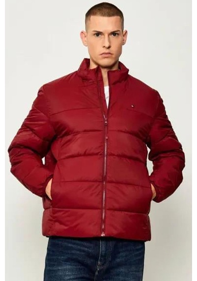 Tommy Hilfiger Erkek Şişme Mont Bordo