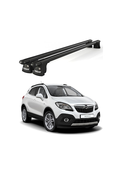 Trio-ıı Opel Mokka 2012 Ve Sonrası Uyumlu Siyah Kilitli Ara Atkı 120cm Port Bagaj Tavan Barı