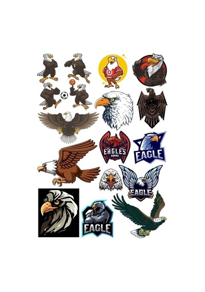 Kartal Eagle Sticker Set-13 16 Parça Telefon, Tablet, Defter, Laptop Sticker