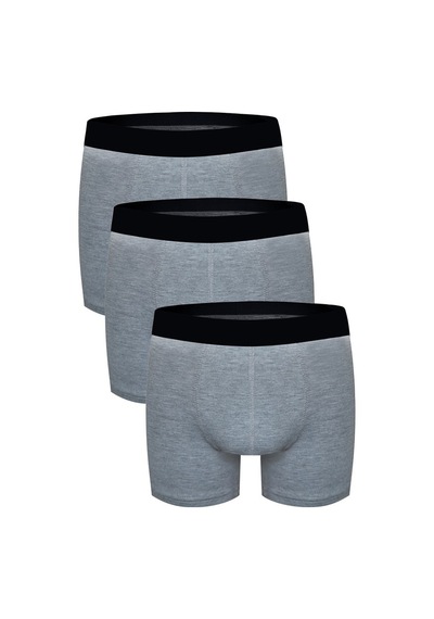 Darkzone Erkek Boxer Gri 3'Lü Set - Dzn3333Gr Gri
