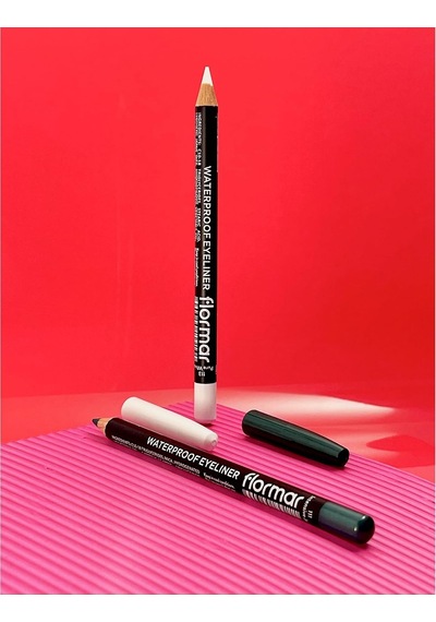 Suya Dayanıklı Mat Göz Kalemi Beyaz - Waterproof Eyeliner - 113 Pure White - 8690604109135 Çok Renkli