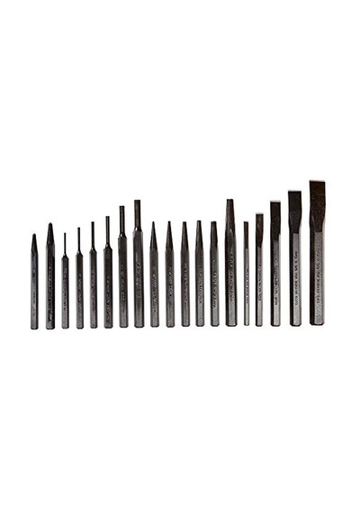 Tools 61019 Zımba Ve Keski Seti, Siyah Oksit Kaplama, 19 Parça