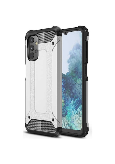 Kilifone - Samsung Uyumlu Galaxy A23 - Kılıf Çift Katman Zırh Tank Crash Military Kapak - Gri