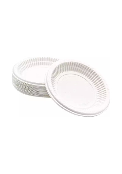 Plastik Tabak 100 Adet Orta Boy Beyaz