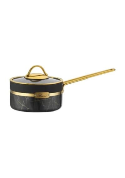 Brioni Selection 16 Cm Granit Sos Tenceresi Siyah SLS-137