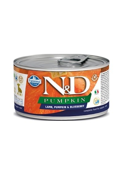 N&D Tahılsız Kuzu Etli Bal Kabaklı & Yaban Mersinli Konserve Yavru Köpek Maması 140 G