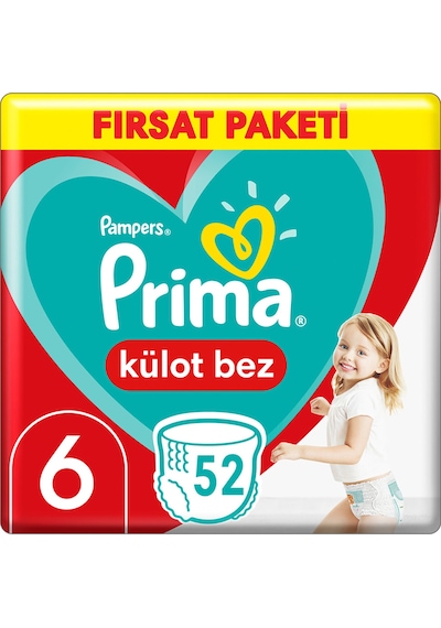 Prima Külot Bez Fırsat Paketi 6 Beden 52 Adet 6 Numara