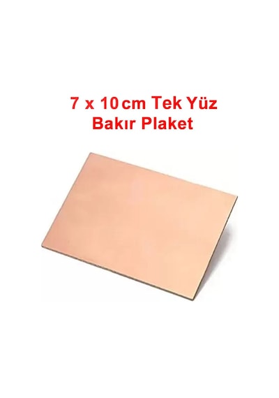 7x10cm Tek Yüz Bakır Pcb