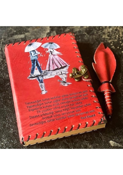 Paul Eluard Sevmek Adına Seviyorum Seni Deri Defter