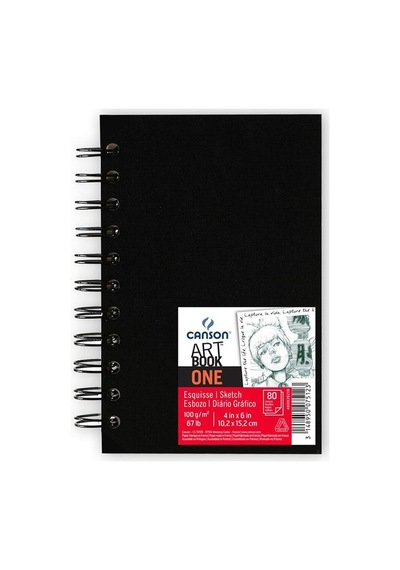 Canson One Art Book Çizim Defteri Spiralli 100G 80 Yaprak 10.2X15