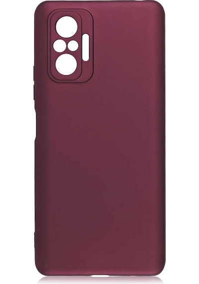 Noktaks - Xiaomi Uyumlu Xiaomi Redmi Note 10 Pro - Kılıf Mat Renkli Esnek Premier Silikon Kapak - Mürdüm