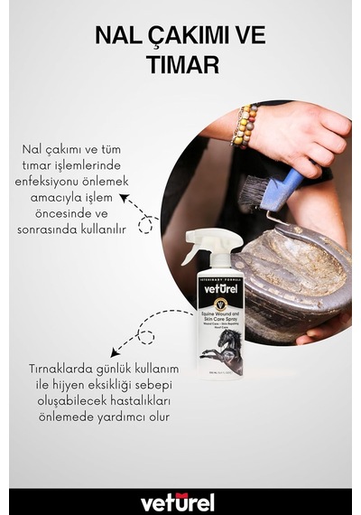 Veturel At Yara Ve Deri Bakım Spreyi 1000ml