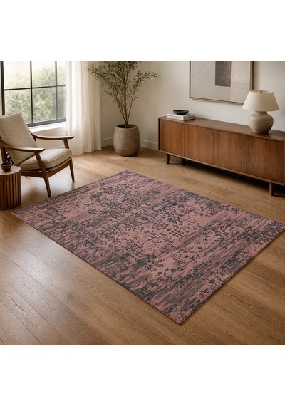 Kartela Halı Siro Halı Kaymaz Taban Makinede Yıkanabilir Halı Gül Kurusu - 100 X 150 Cm