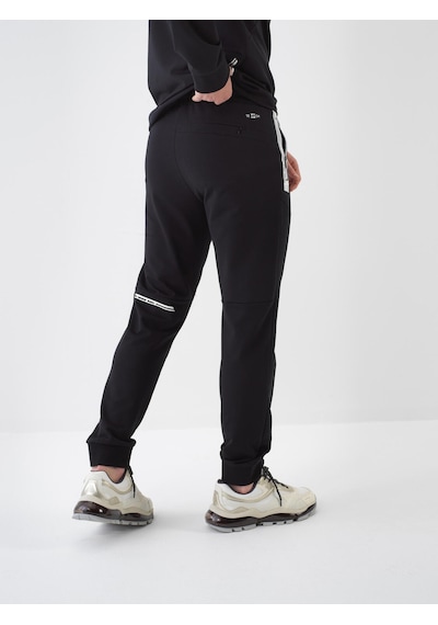 Xint Siyah Pamuk Dokulu Slim Fit Sweat Pantolon 380213