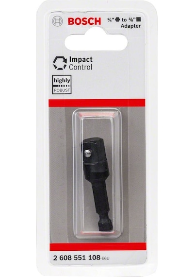 Bosch 1/4'' Hex To 3/8'' Socket Adapter 50 MM 2608551108