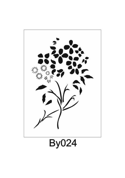 Boyutlu Desen Stencil Şablon 21X30 By-024