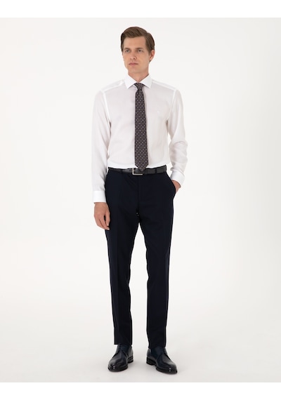 Pierre Cardin Erkek Beyaz Gömlek Desenli 50303339-vr013 Beyaz
