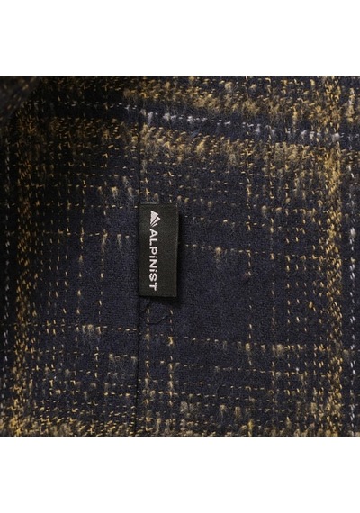 Alpinist Vejan Erkek Ekose Outdoor Gömlek Lacivert-Sarı (525880805)