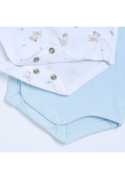 Chicco Erkek Bebek 2li Kolsuz Body Set 09102037000000 000021 Mavi