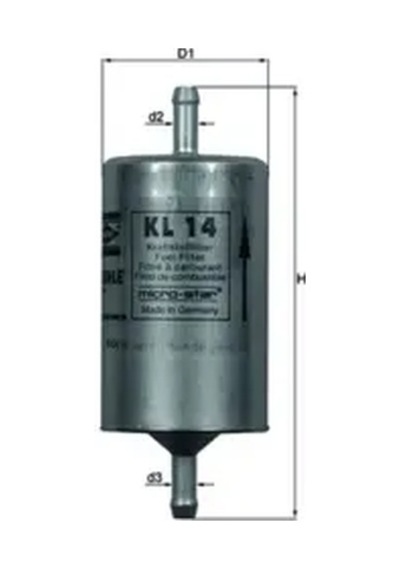 Yakıt Filtresi - Alfa Romeo 164, 75, 1310, Panda, Punto, Tipo, Cinquecento, Regata, Argenta, Elba, Premio, Egea - Mahle-kl14