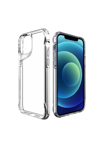 Apple Uyumlu iPhone 12 Kılıf Zore T-Max Köşeleri Korumalı Kılıf Renksiz