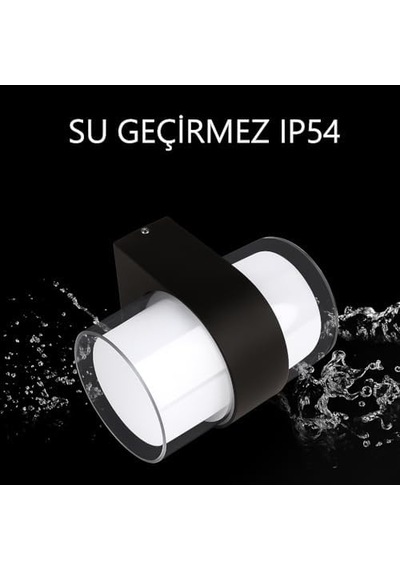 Bora Led Duvar Aplik 12w Ip54 Günışığı 3200k, 1170 Lümen, Su Geçirmez İç Ve Dış Mekan Aydınlatma, Bahçe Balkon Teras Ev Koridor İçin Açık