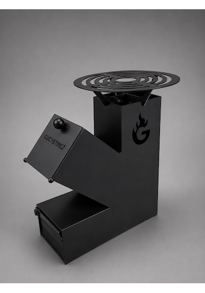 Eylux Roket Soba, Rocket Stove 37x30x12 Kamp Ocağı, Odun Veya Pelet Kolay Yakıt Besleme Kapağı Ve 800 Derece Isıya Dayanıklı 2 Mm Çelik Üretim Siyah Eylux Roket Soba, Rocket Stove 37x30x12 Kamp Ocağı, Odun Veya Pelet Kolay Yakıt Besleme Kapağı Ve 800 Derece Isıya Dayanıklı 2 Mm Çelik Üretim Siyah