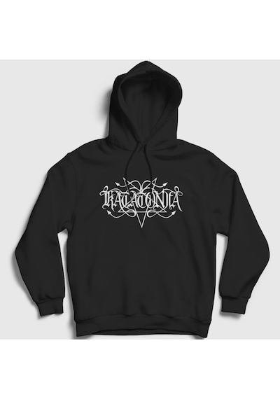 Presmono Unisex Logo V2 Katatonia Kapüşonlu Sweatshirt Siyah