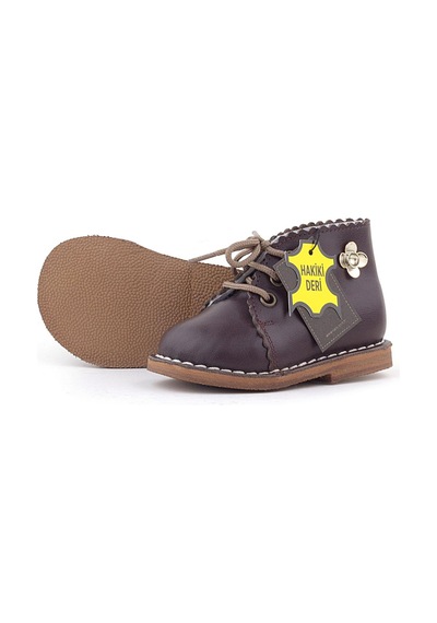 Rakerplus Handmade Hakiki Deri Kahverengi Çiçek Detaylı Bağcıklı Bebek Bot Kahverengi Rakerplus Handmade Hakiki Deri Kahverengi Çiçek Detaylı Bağcıklı Bebek Bot Kahverengi