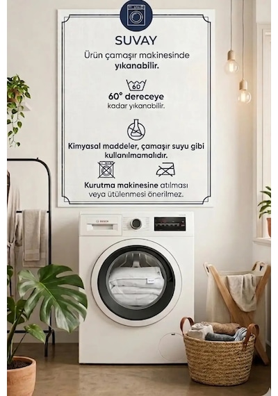 Bambu Desen Sıvı Geçirmez Alez Ultra Sessiz Fitted Yatak Koruyucu, Nefes Alabilen Premium Beyaz