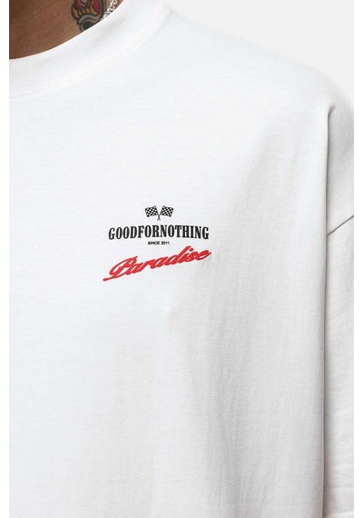 Prtnc Protonic Baskılı Oversize T-shirt Beyaz Beyaz