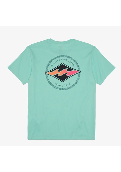 Billabong Rotor Diamond Erkek Yeşil Günlük T-shirt - Abyzt02259