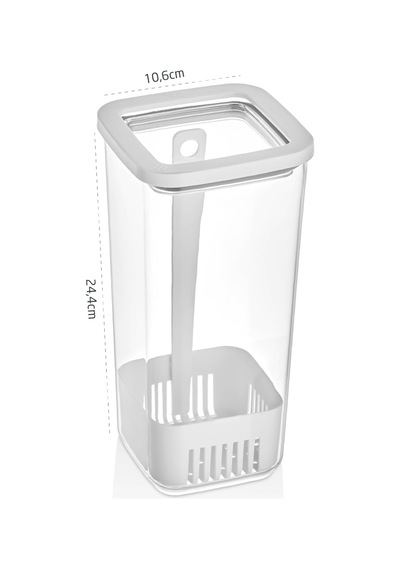 Kare Yeşillik Saklama Kabı, 1700 Ml Genel