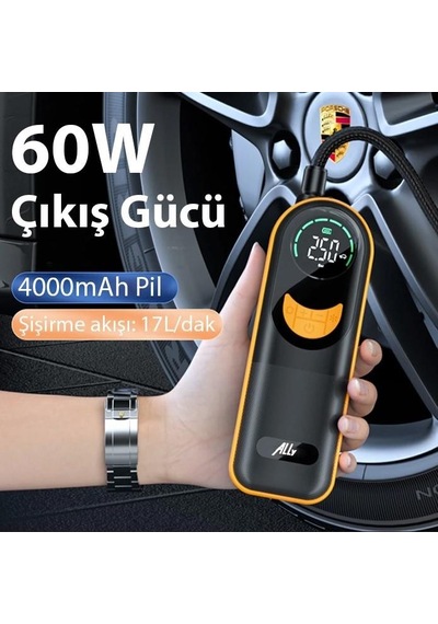 Zhltools St-5520 Dijital Basınç Göstergeli Oto Lastik Şişirme Pompası Hava Kompresörü