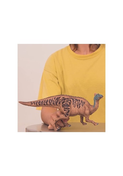 Detaylı Elde Boyanmış Edmontosaurus Figürü