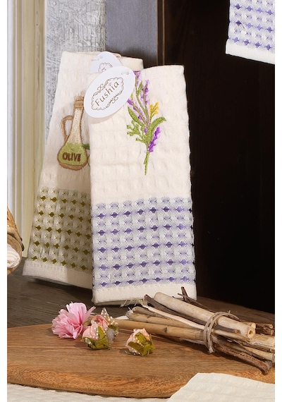 12'Li Waffle 45X65 Cm Mutfak Havlusu Kurulama Bezi Mix