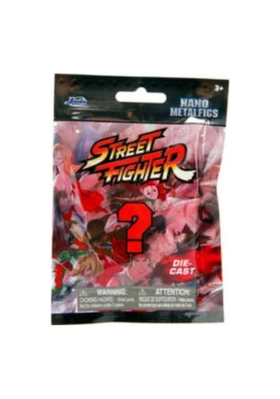 Street Fighter Sürpriz Paket Jada Nano Metal Die-cast Koleksiyon Figürü 1 Adet 4 Cm