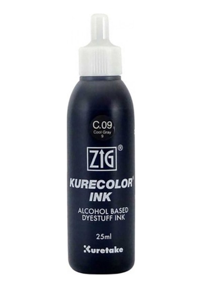 Zig Kurecolor Refill Ink Mürekkep 25ml C09 Cool Gray 9