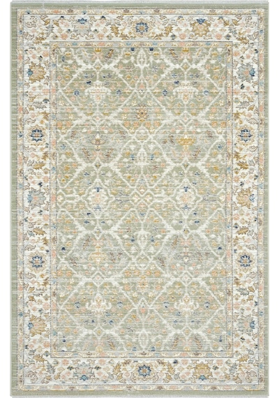 Cool Halı Zaraf Mint Yeşil Halı Etnik Desen İnce Eskitme Vintage Halı Oturma Odası Salon Yazlık Halı