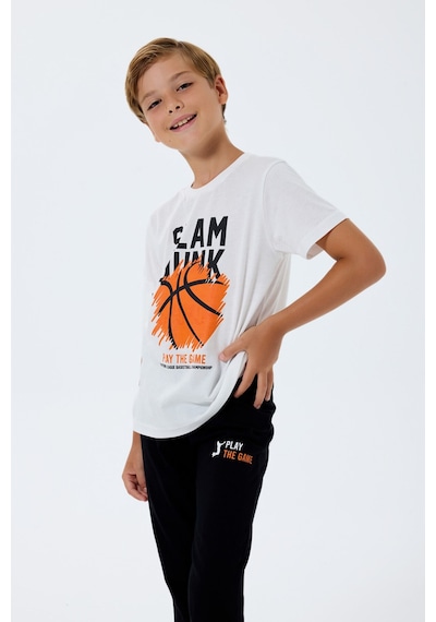 Rolypoly Erkek Çocuk Beyaz Pijama Takım Rp3762-c-v1