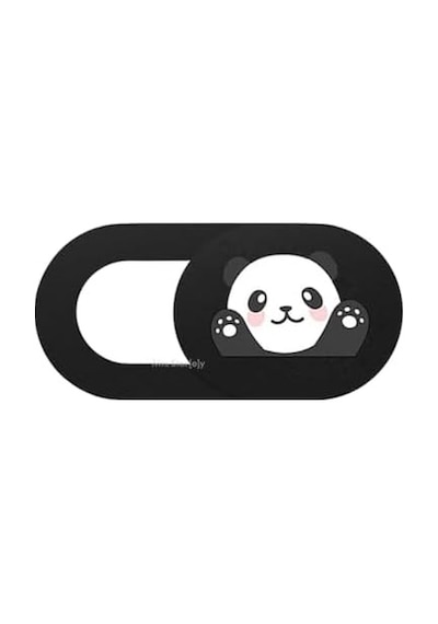 Kamera Kapatıcı Laptop Tablet Telefon Uyumlu Panda Desenli Gizlilik Aparatı Ultra İnce Sürgülü Webcam Cover 3 Lü Set 3m Yapışkanlı Çok Renkli