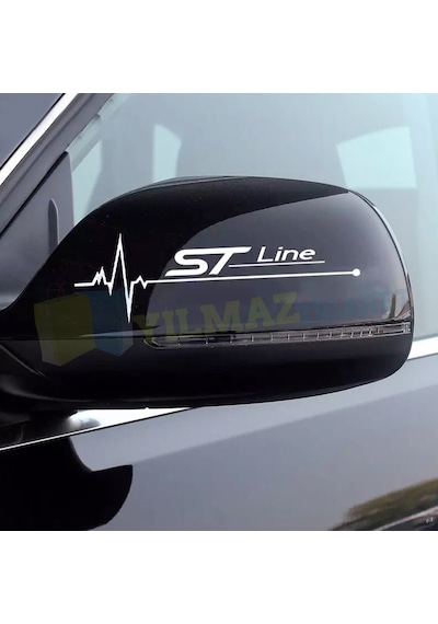 Ford St Line Yan Ayna Kalp Atışı Ritim Oto Sticker Yapıştırma 2Ad